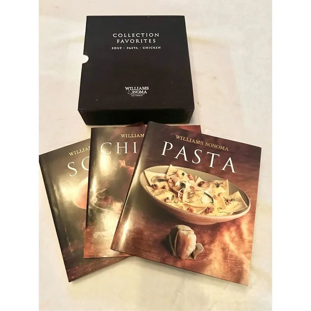 William Sonoma set of three cookbooks 